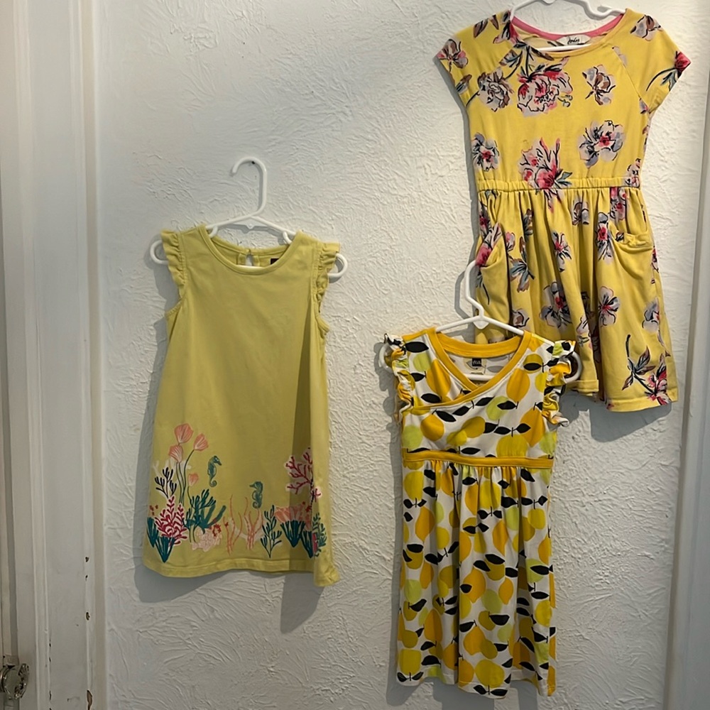 Tea and Joules Yellow Dresses 07